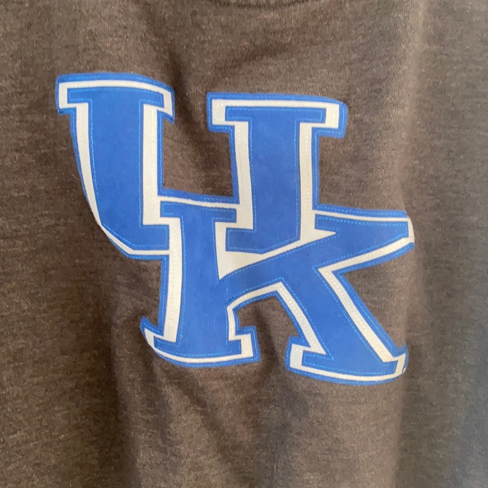 Mens Lg Grey University of Kentucky UK Sweatshirt